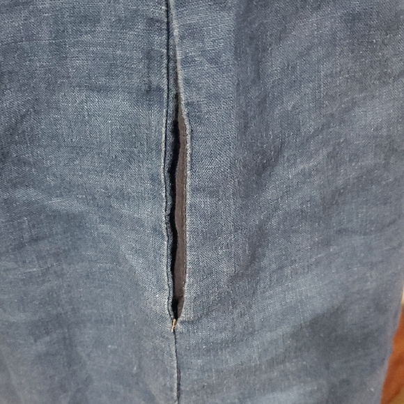 Madewell Mercado Linen  Shift  Blue Dress Size XS - Picture 8 of 12